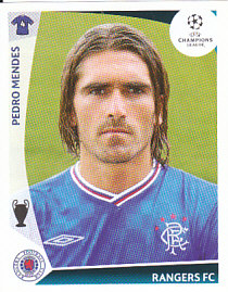 Pedro Mendes Glasgow Rangers samolepka UEFA Champions League 2009/10 #436